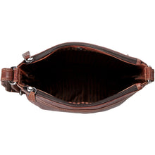 Load image into Gallery viewer, Jack Georges Voyager Zippered Crossbody HoBo Bag - Interior
