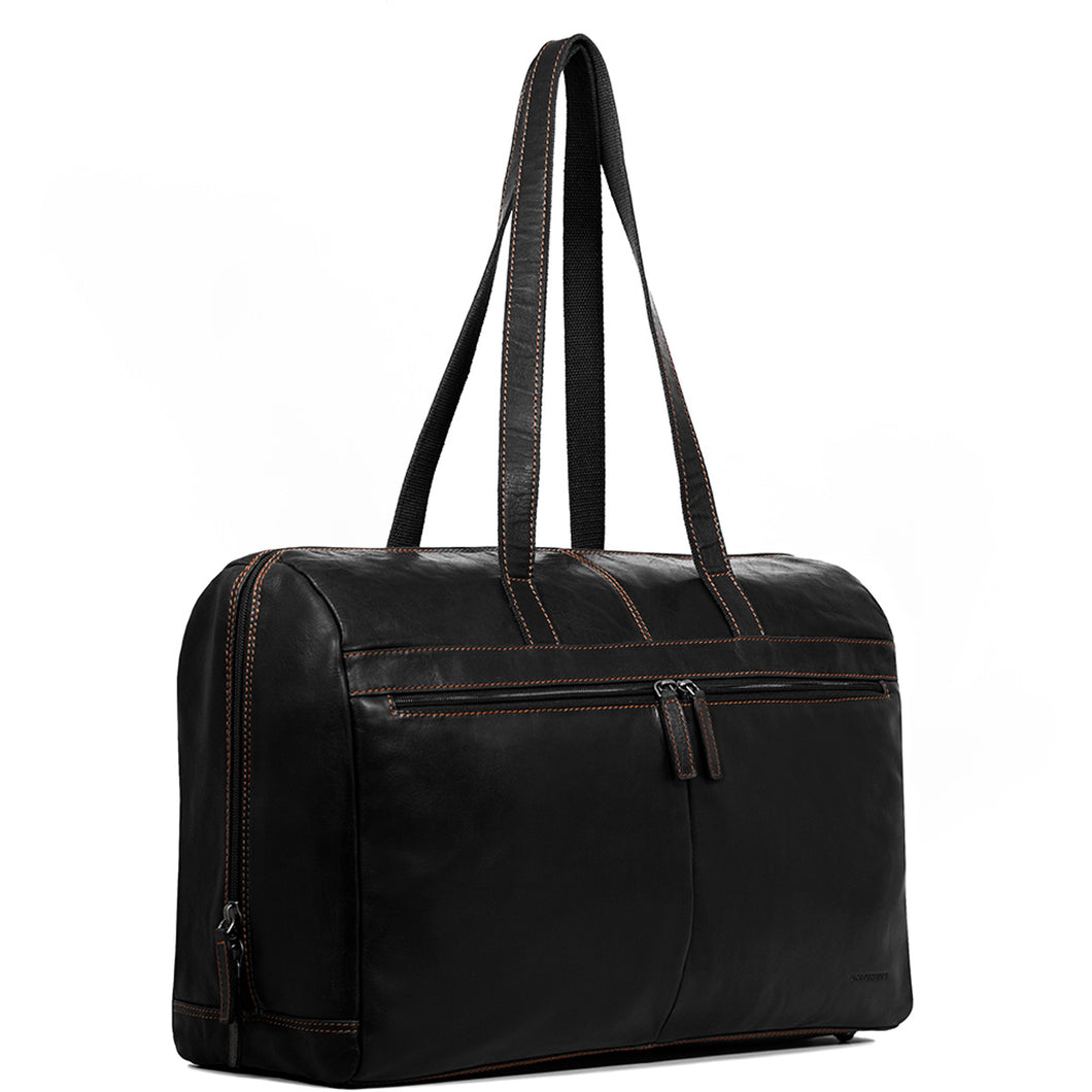 Jack Georges Voyager Uptown Duffle Tote Bag - Frontside Black