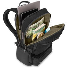 Load image into Gallery viewer, Briggs &amp; Riley HTA Large Cargo Backpack - large main opening
