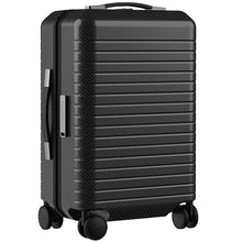 Load image into Gallery viewer, Mon Carbone Black Diamond Carbon Fiber Zippered Closure Carry On - top and side lift handles
