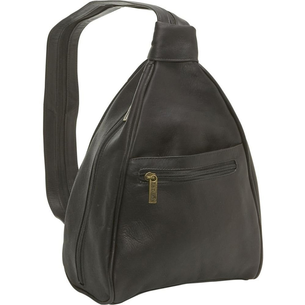 LeDonne Leather Ladies Sling Backpack - Frontside Cafe