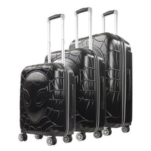 Load image into Gallery viewer, Spiderman Hardside 3pc Spinner Set - Black profile view
