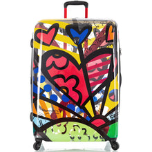 Load image into Gallery viewer, Britto A New Day TRANSPARENT 3pc Spinner Luggage Set - Frontside
