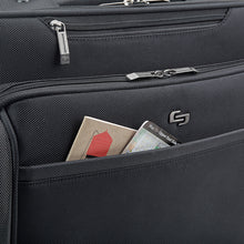 Load image into Gallery viewer, Solo New York West Side Rolling Overnighter Case - front stash pocket
