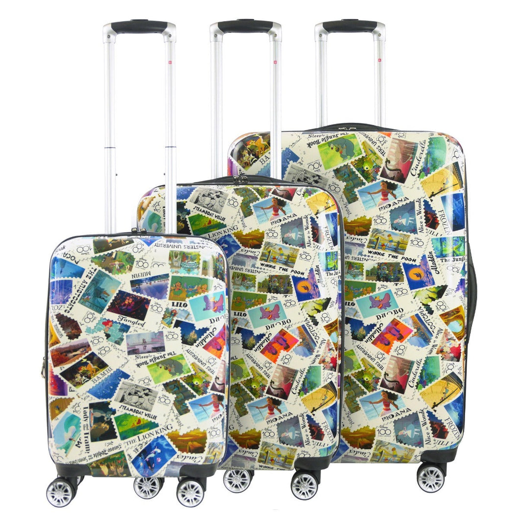 Disney Stamps 3pc Expandable Spinner Luggage Set - stamps