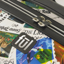 Load image into Gallery viewer, Disney Stamps 3pc Expandable Spinner Luggage Set - ful logo and zipper pulls
