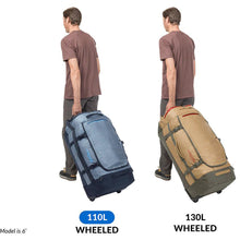 Load image into Gallery viewer, Eagle Creek Cargo Hauler Wheeled Duffel 110L - wheeling size chart
