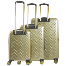 Load image into Gallery viewer, Ful Groove Expandable Hardside Spinner 3 Pc Luggage Set - back
