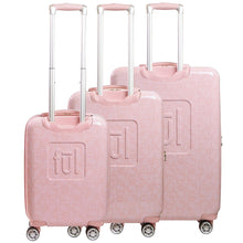 Load image into Gallery viewer, Hello Kitty Pose All Over 3 pc Spinner Luggage Set - Pink back
