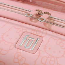 Load image into Gallery viewer, Hello Kitty Pose All Over 3 pc Spinner Luggage Set - Pink logo and zipper pulls
