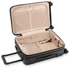 Load image into Gallery viewer, Briggs &amp; Riley Sympatico Essential 22&quot; Carry-On Expandable Spinner - interior zippered organizer pockets, compression expansion system featured inside the case
