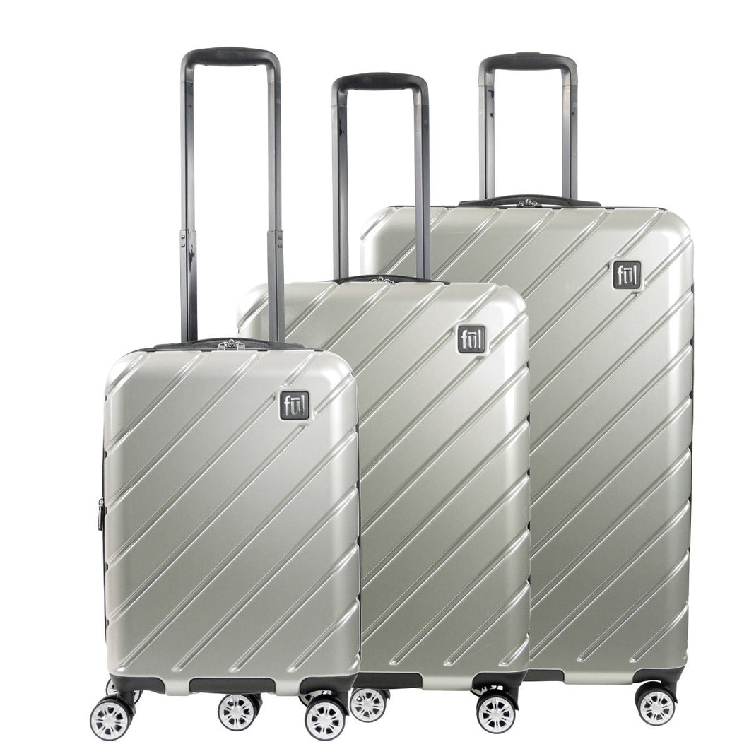 Ful Velocity Expandable Hardside 3pc Spinner Set - Silver