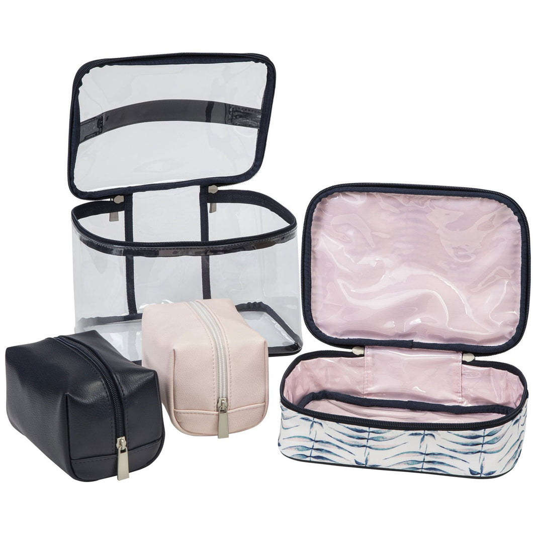 Ricardo Beverly Hills Indio 4-Piece Train Case Set - Lexington Luggage