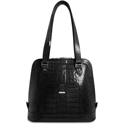 Jack Georges Croco Paulina Dome Tote - Lexington Luggage