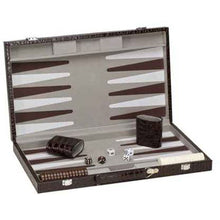 Load image into Gallery viewer, CHH Games 18" Deluxe Alligator Backgammon Set - Lexington Luggage
