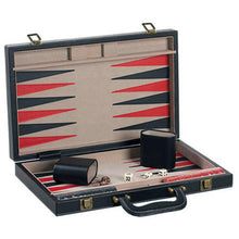 Load image into Gallery viewer, CHH Games 15" Black Leatherette Backgammon Set - Lexington Luggage
