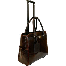 Load image into Gallery viewer, Cabrelli Fashion Executive Cassandra Croc Rollerbrief - Lexington Luggage

