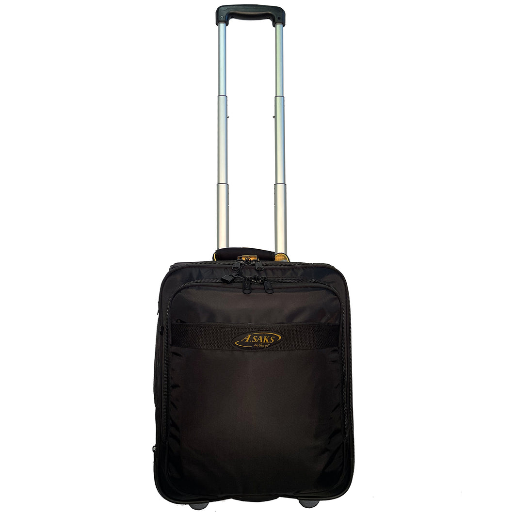 A. Saks U.T.S. Overnight Expandable Computer Rollaboard w/USB Port - Lexington Luggage