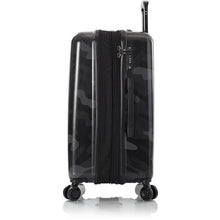 Load image into Gallery viewer, Heys Black Camo Fashion 26&quot; Spinner - Profile Expanded
