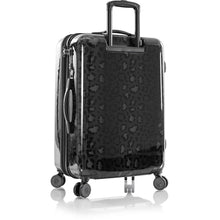 Load image into Gallery viewer, Heys Black Leopard 26&quot; Fashion Spinner - Rearview
