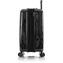 Load image into Gallery viewer, Heys Black Leopard 26&quot; Fashion Spinner - Profile Expanded
