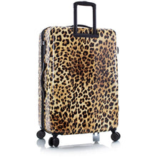 Load image into Gallery viewer, Heys Brown Leopard 30&quot; Fashion Spinner - Rearview
