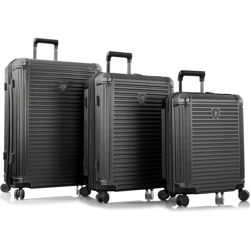 Heys EDGE 3 Piece Expandable Spinner Set - 3 Piece Gunmetal