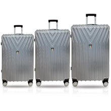 Load image into Gallery viewer, Tucci Bordo TO323 ABS 3pc Luggage Set - silver
