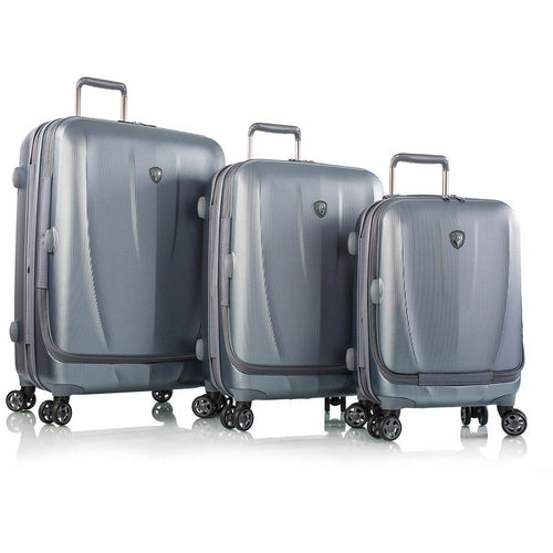 Heys Vantage Smart Access™ 3Pc Set - Frontside Slate Blue