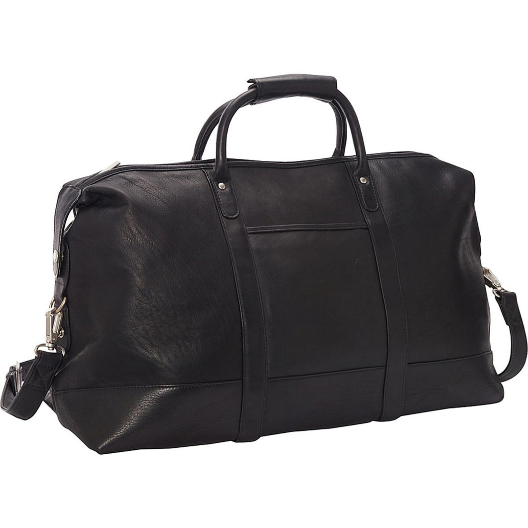 LeDonne Leather Colombian Vaquetta Classic Duffel - black