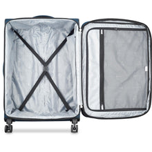 Load image into Gallery viewer, Delsey Sky Max 2.0 28&quot; Expandable Spinner Upright - blue inside
