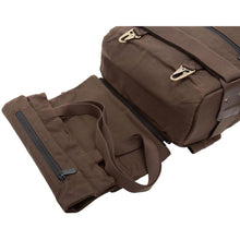 Load image into Gallery viewer, Manhattan Portage Waxed Nylon Dekalb Backpack - Removable Tote Bag
