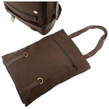 Load image into Gallery viewer, Manhattan Portage Waxed Nylon Dekalb Backpack - Tote Bag Removed
