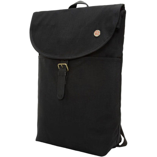 Manhattan Portage Waxed Nylon Bergen Backpack - Black Frontside