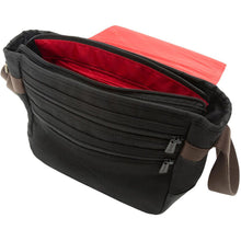 Load image into Gallery viewer, Manhattan Portage Waxed Nylon Rockefeller Shoulder Bag (XS) - Interior Empty
