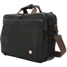 Load image into Gallery viewer, Manhattan Portage Waxed Nylon Saratoga Briefcase - Black Profile
