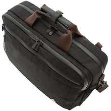 Load image into Gallery viewer, Manhattan Portage Waxed Nylon Saratoga Briefcase - Black Top Down Profile
